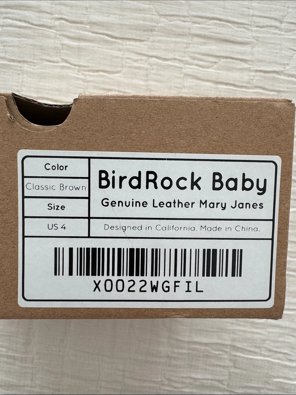 BirdRock Baby Girl Leather Mary Janes - Brown/Heart Cutouts, Size 4